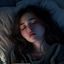 asmrone用户晚风不眠头像，一位长期失眠的年轻女性用户
